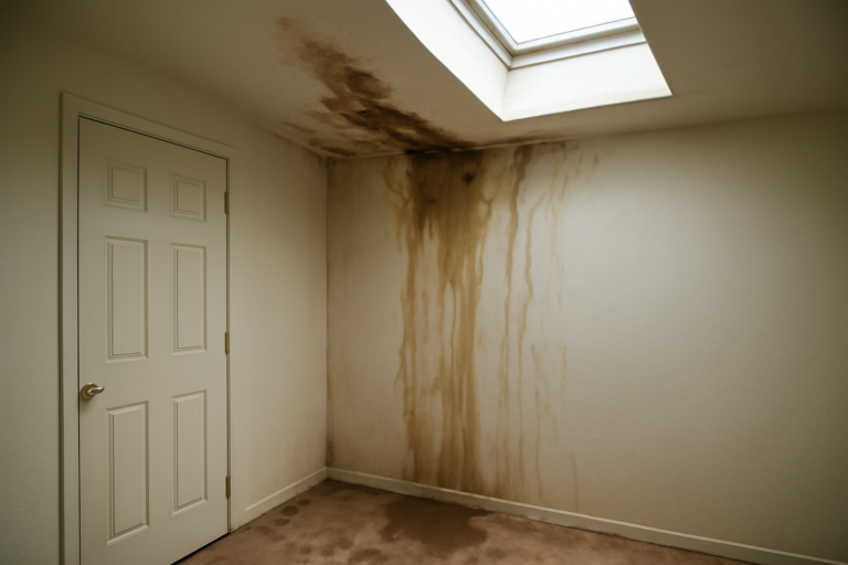 Skylight Leak Water Removal